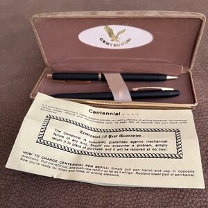 Vintage Centennial Ball Point Pen and Mechanical pencil set